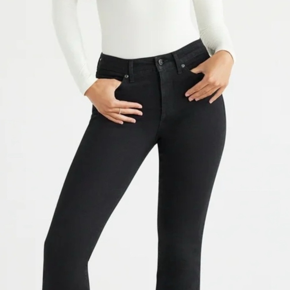 Sofia by Sofia Vergara Black Flare Wide Leg Denim